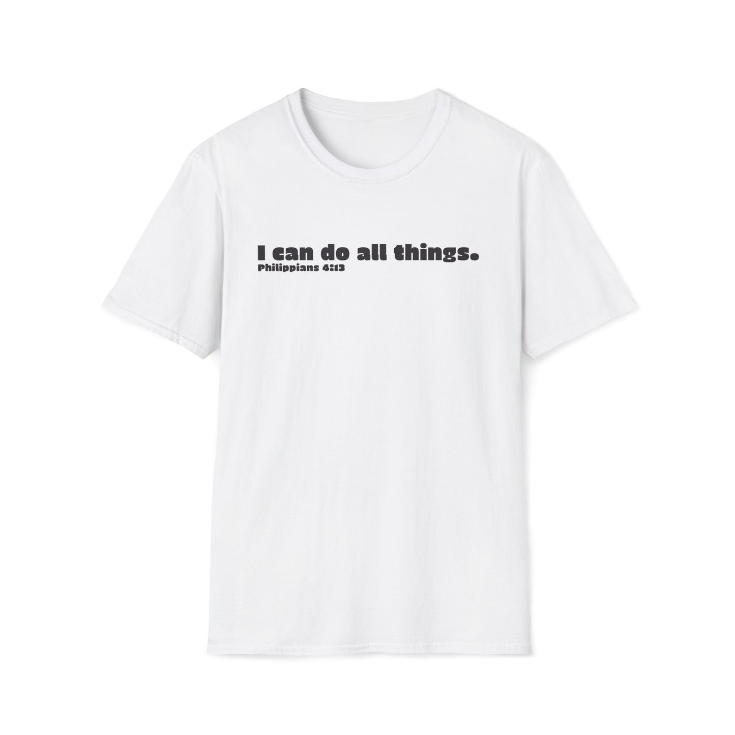 Christian Unisex T-Shirt, Bible Verse Tee, Inspirational Graphic Shirt, Religious Apparel, Philippians 4:13
