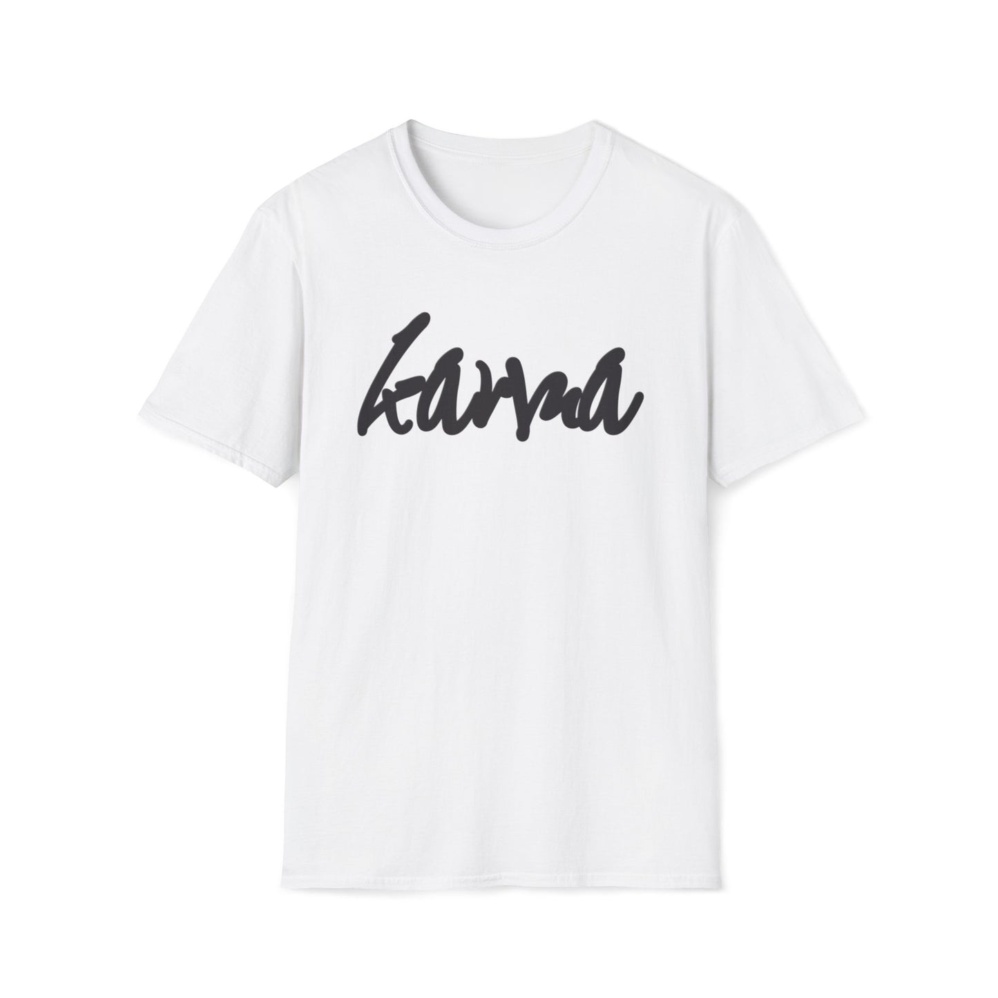 Karma T-Shirt, Positive Vibes Shirt, Yoga Tee, Zen Clothing, Mindfulness Top, Unisex Softstyle Tee