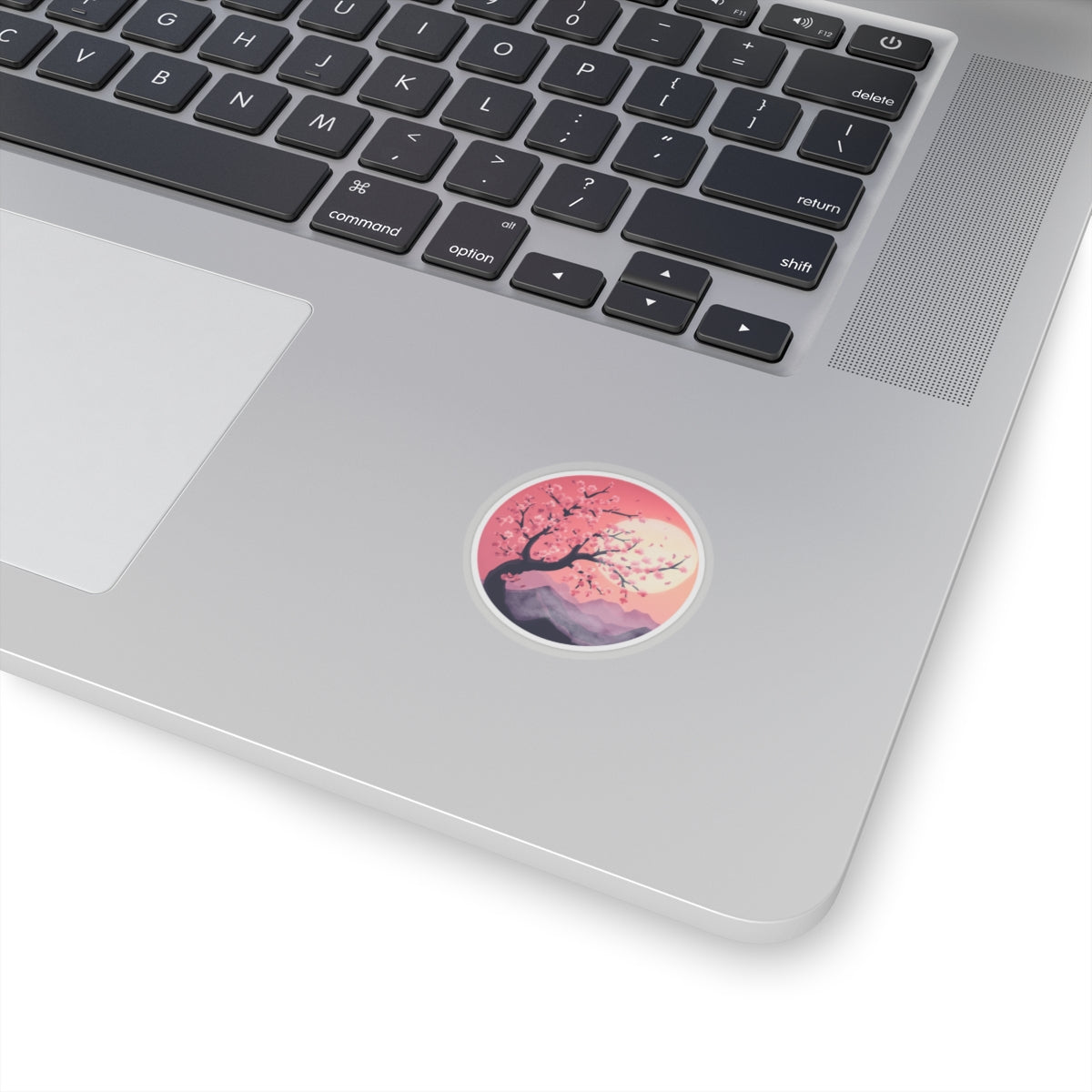 cherry blossoms in twilight Kiss-Cut Stickers