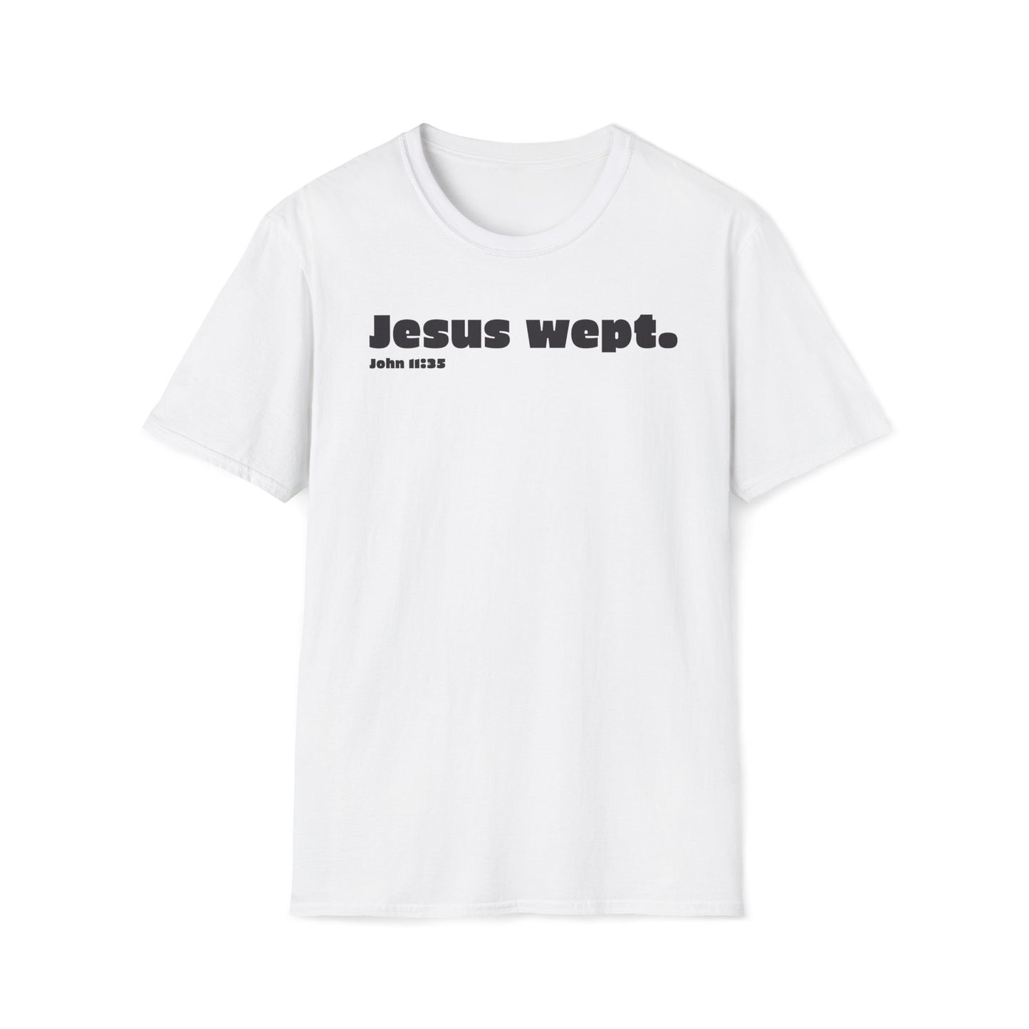 Religious Bible Verse Unisex Softstyle T-Shirt, Christian Faith Tee, Jesus Quote Shirt, Inspirational Scripture Top, Comfortable Religious