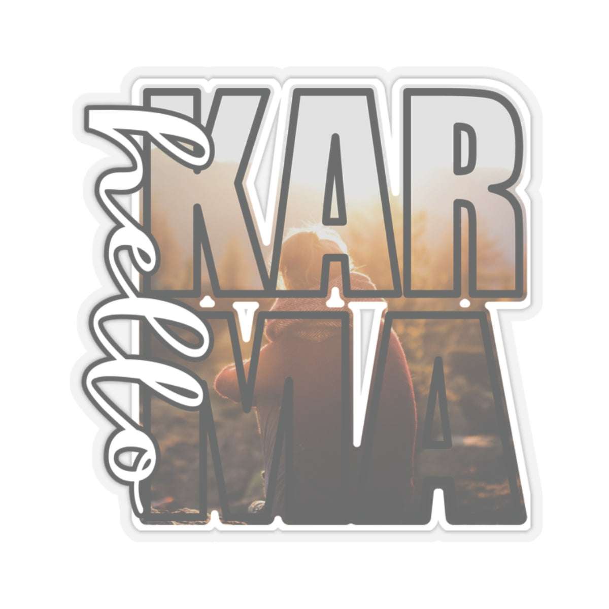 HELLO Karma Fall Kiss-Cut Stickers