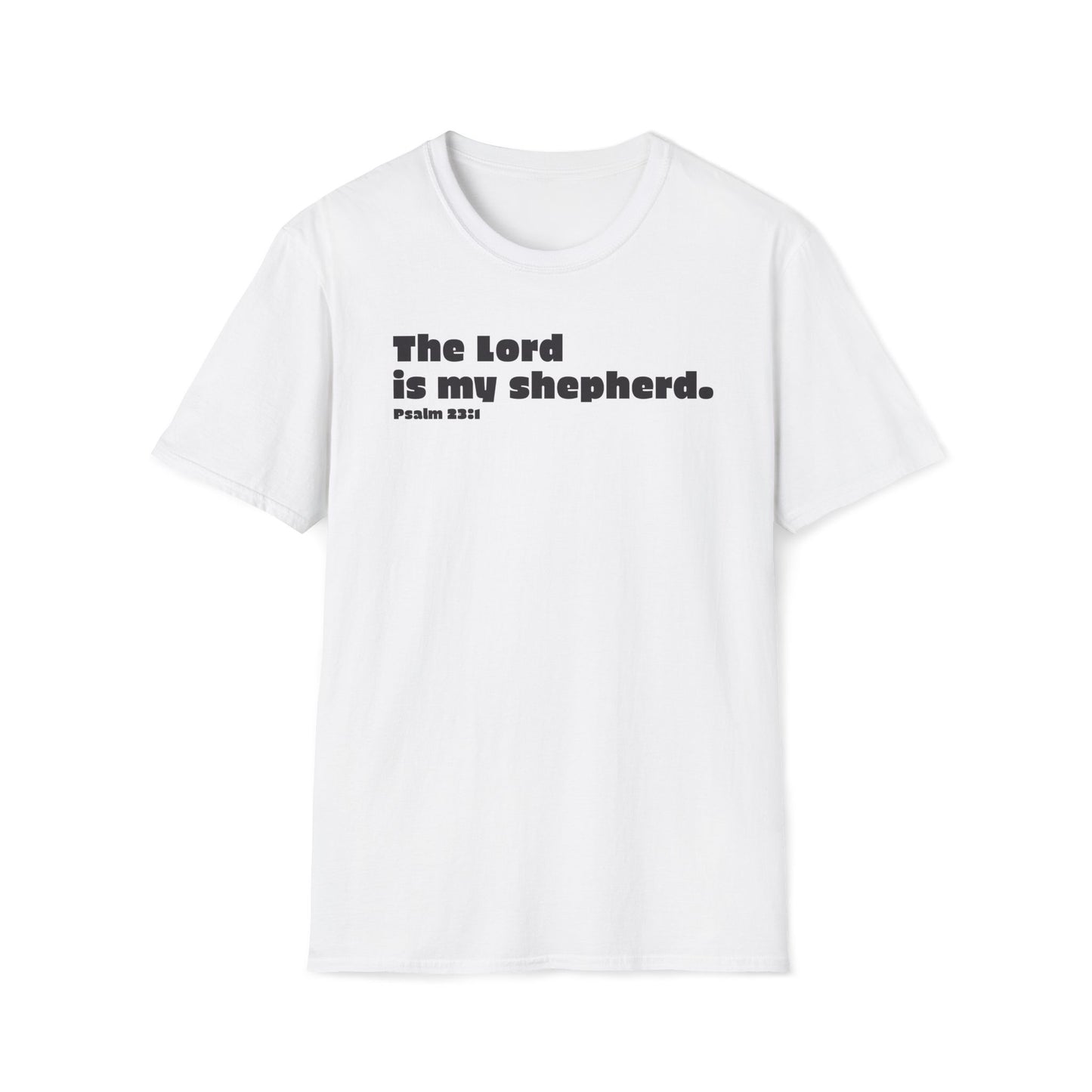 Christian Bible Verse T-Shirt, Religious Tee, Psalm 23:1 Shirt, Inspirational Unisex Top, Faithful Gift, Comfort Fit Clothing