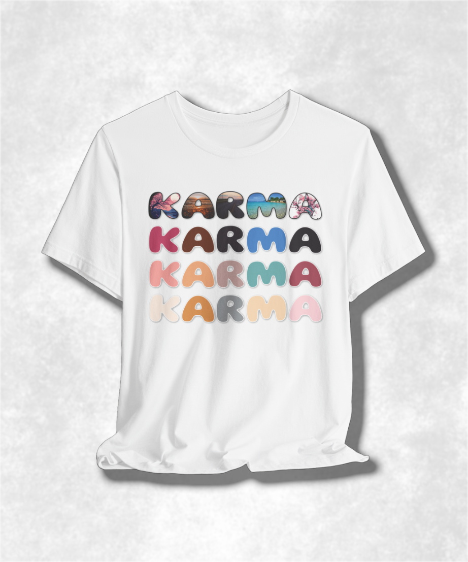 Building My Karma T-Shirt, Positive Vibes Tee, Spiritual Graphic Tee, Unisex Mindfulness Shirt, Yoga Lover Gift, Good Karma Clothing
