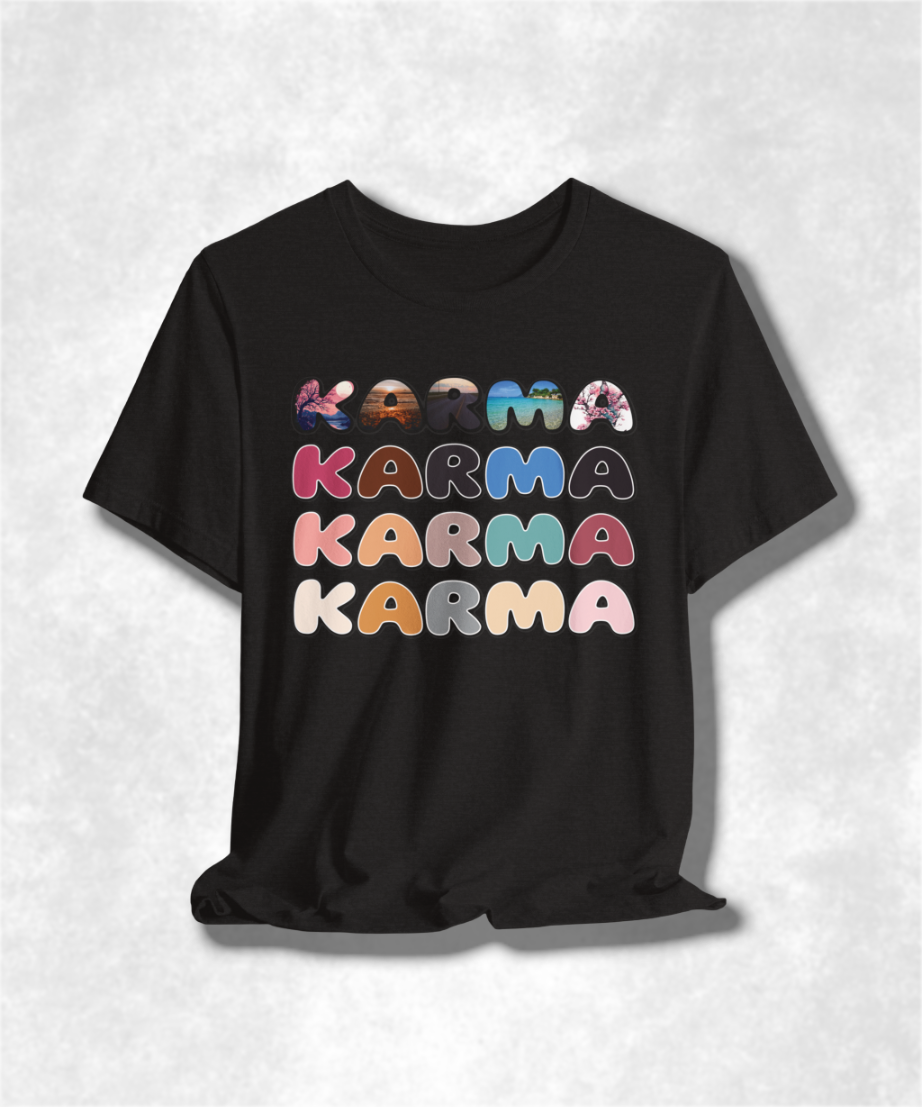 Building My Karma T-Shirt, Positive Vibes Tee, Spiritual Graphic Tee, Unisex Mindfulness Shirt, Yoga Lover Gift, Good Karma Clothing