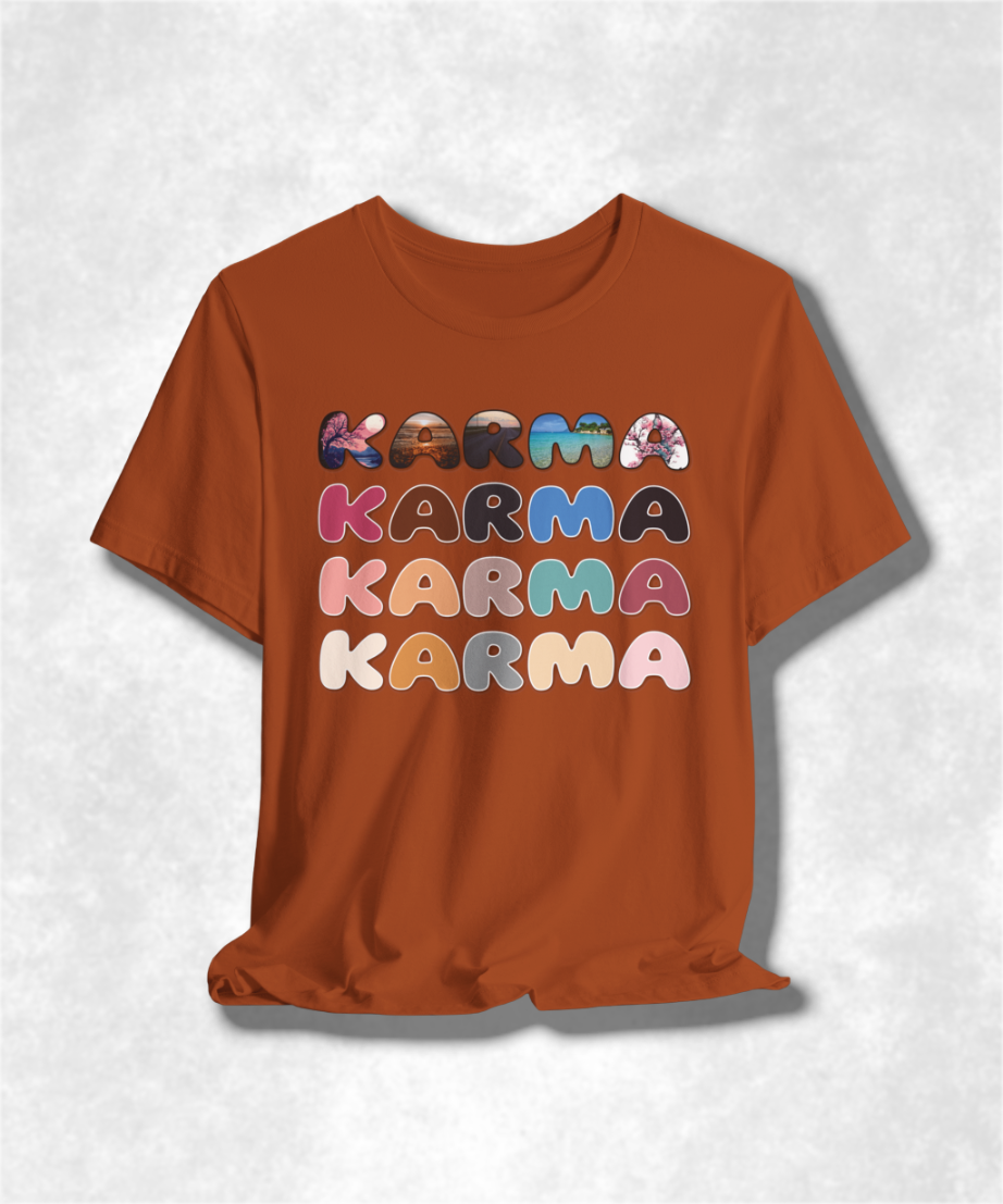 Building My Karma T-Shirt, Positive Vibes Tee, Spiritual Graphic Tee, Unisex Mindfulness Shirt, Yoga Lover Gift, Good Karma Clothing