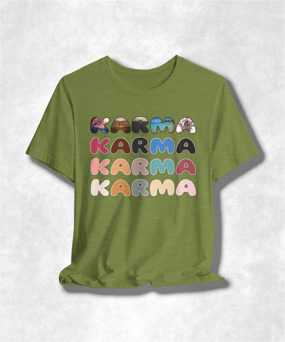 Building My Karma T-Shirt, Positive Vibes Tee, Spiritual Graphic Tee, Unisex Mindfulness Shirt, Yoga Lover Gift, Good Karma Clothing