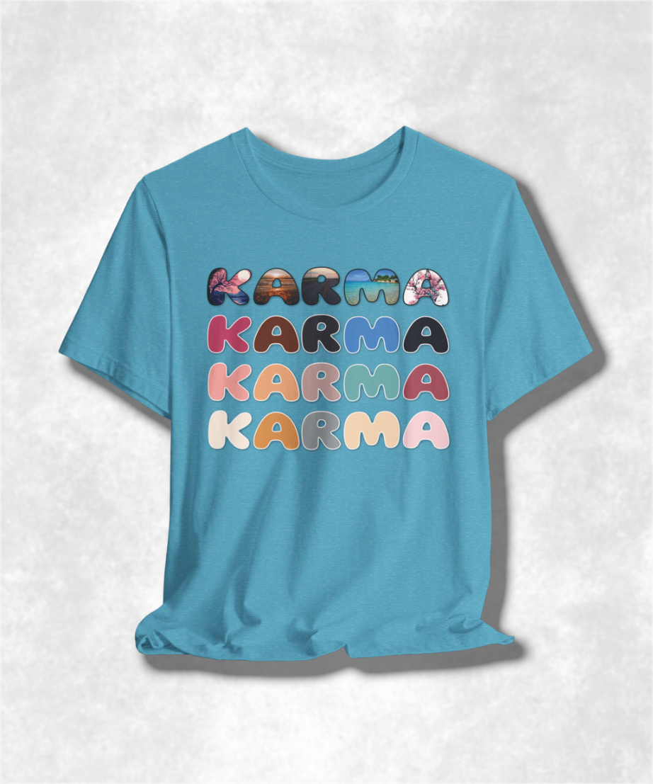 Building My Karma T-Shirt, Positive Vibes Tee, Spiritual Graphic Tee, Unisex Mindfulness Shirt, Yoga Lover Gift, Good Karma Clothing
