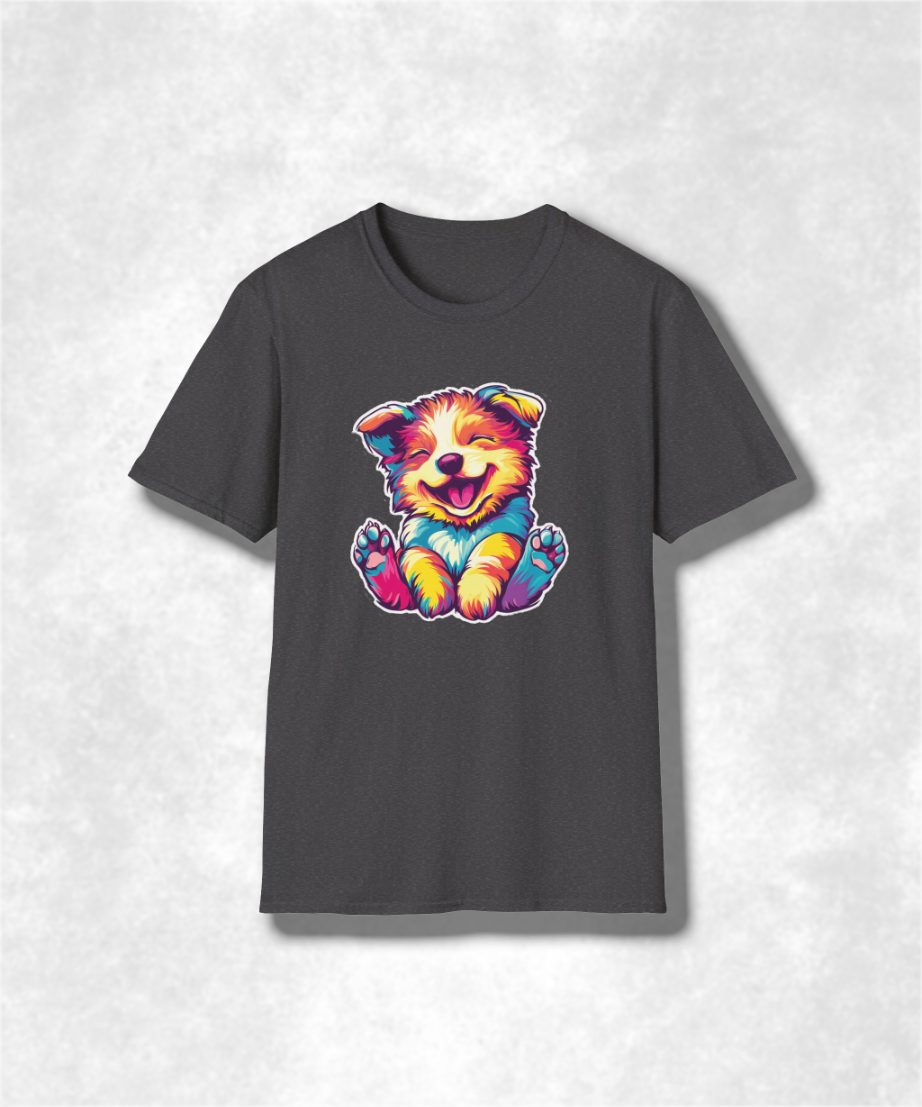 Colorful Puppy Love Unisex Softstyle T-Shirt