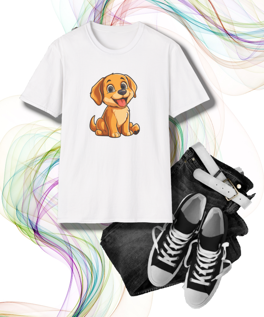Adorable Puppy Graphic T-Shirt, Perfect Gift for Dog Lovers, Casual Wear, Birthday Apparel, Animal Lover Shirt, Pet Enthusiast Tee, Cute Dog