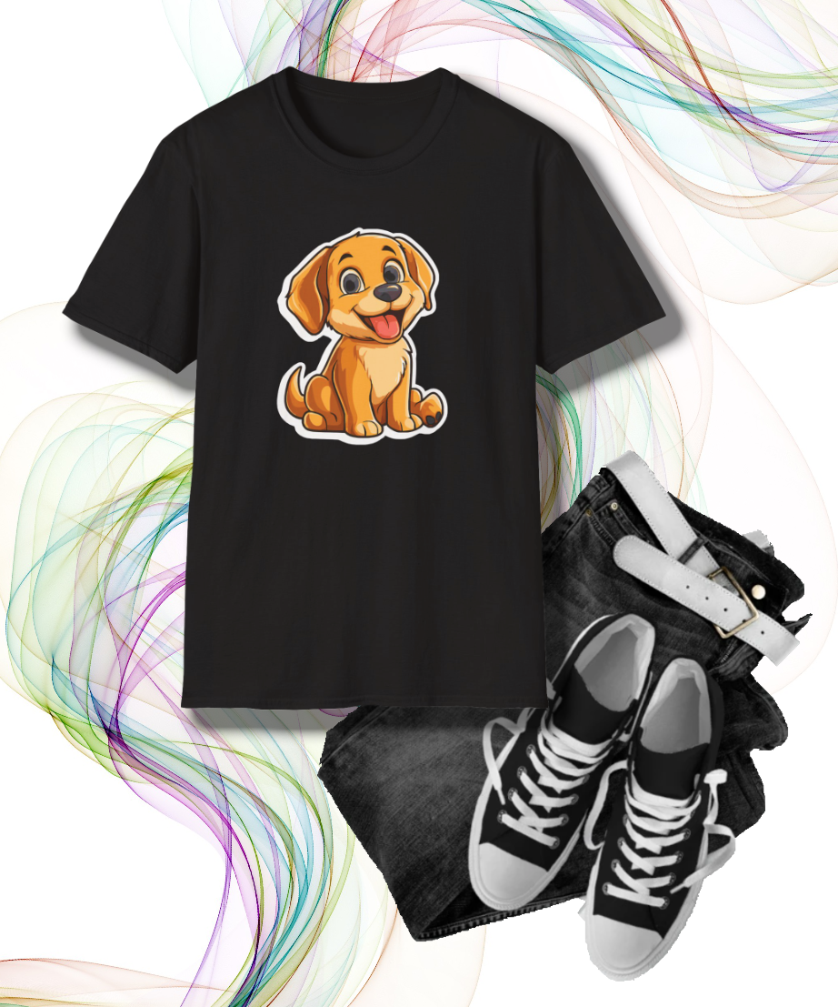 Adorable Puppy Graphic T-Shirt, Perfect Gift for Dog Lovers, Casual Wear, Birthday Apparel, Animal Lover Shirt, Pet Enthusiast Tee, Cute Dog