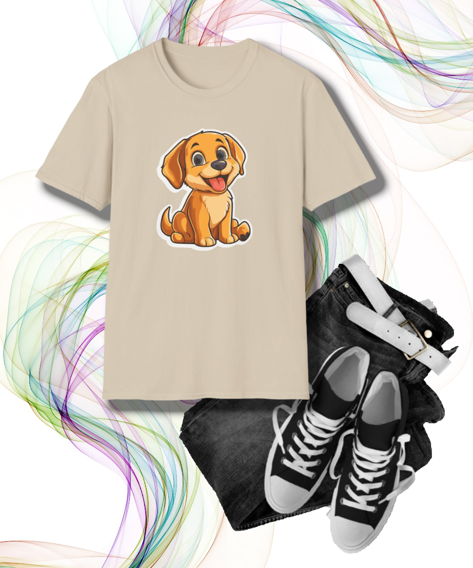 Adorable Puppy Graphic T-Shirt, Perfect Gift for Dog Lovers, Casual Wear, Birthday Apparel, Animal Lover Shirt, Pet Enthusiast Tee, Cute Dog