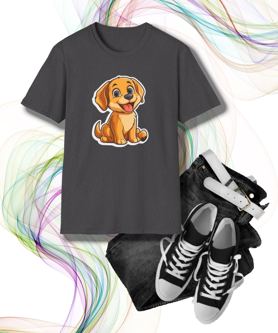 Adorable Puppy Graphic T-Shirt, Perfect Gift for Dog Lovers, Casual Wear, Birthday Apparel, Animal Lover Shirt, Pet Enthusiast Tee, Cute Dog
