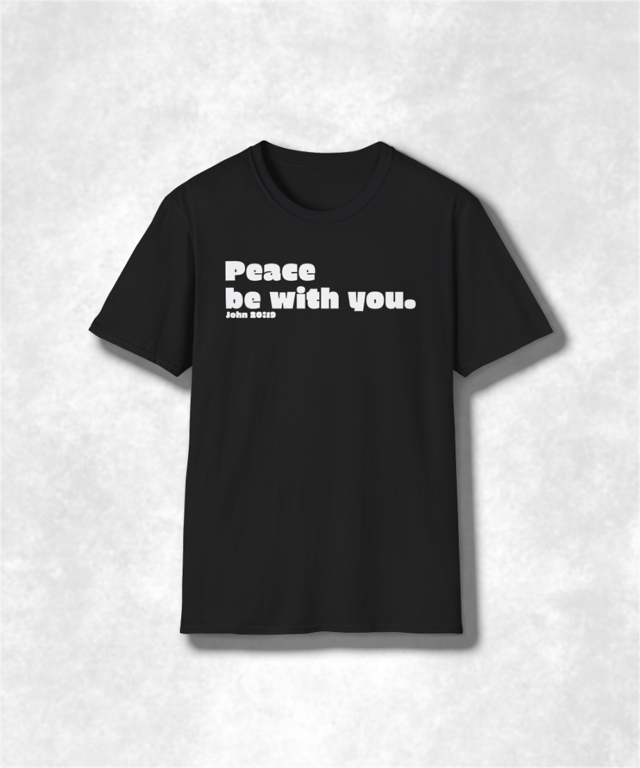 Biblical Verse T-Shirt, Christian Shirt, Religious Tee, Inspirational Top, Unisex Clothing, Peaceful Scripture Apparel, John 20:19