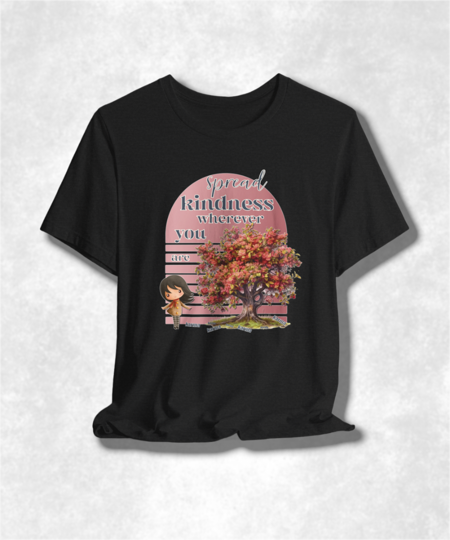 Spread Kindness T-Shirt, Inspirational Graphic Tee, Positive Message Shirt, Unisex Kindness Apparel, Motivational Gift, Uplifting Clothing