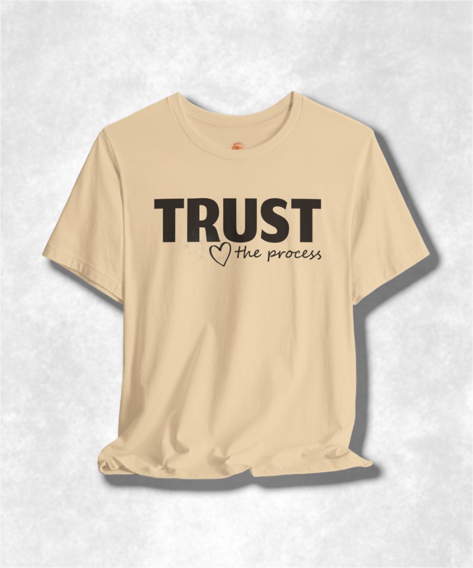 Trust The Process Karma T-Shirt - Inspirational Graphic Tee, Spiritual Streetwear, Motivational Apparel