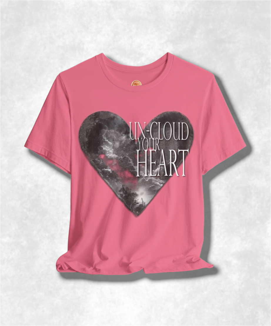 Un-Cloud Your Heart Karma T-Shirt - Positive Vibes Graphic Tee, Inspirational Unisex Shirt, Spiritual Streetwear, Motivational Apparel