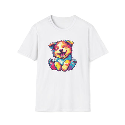 Colorful Puppy Love Unisex Softstyle T-Shirt
