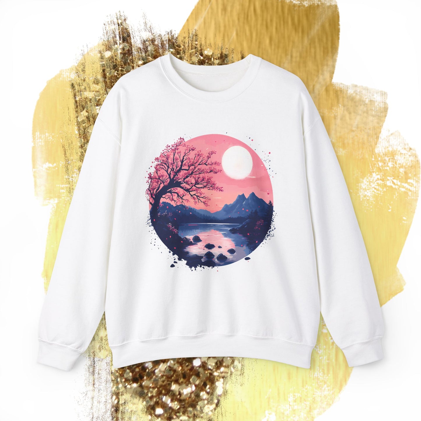 cherry blossoms serenity karma Crewneck Sweatshirt