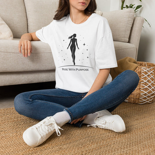 Silhouette Woman with Stars T-Shirt | Rise With Purpose