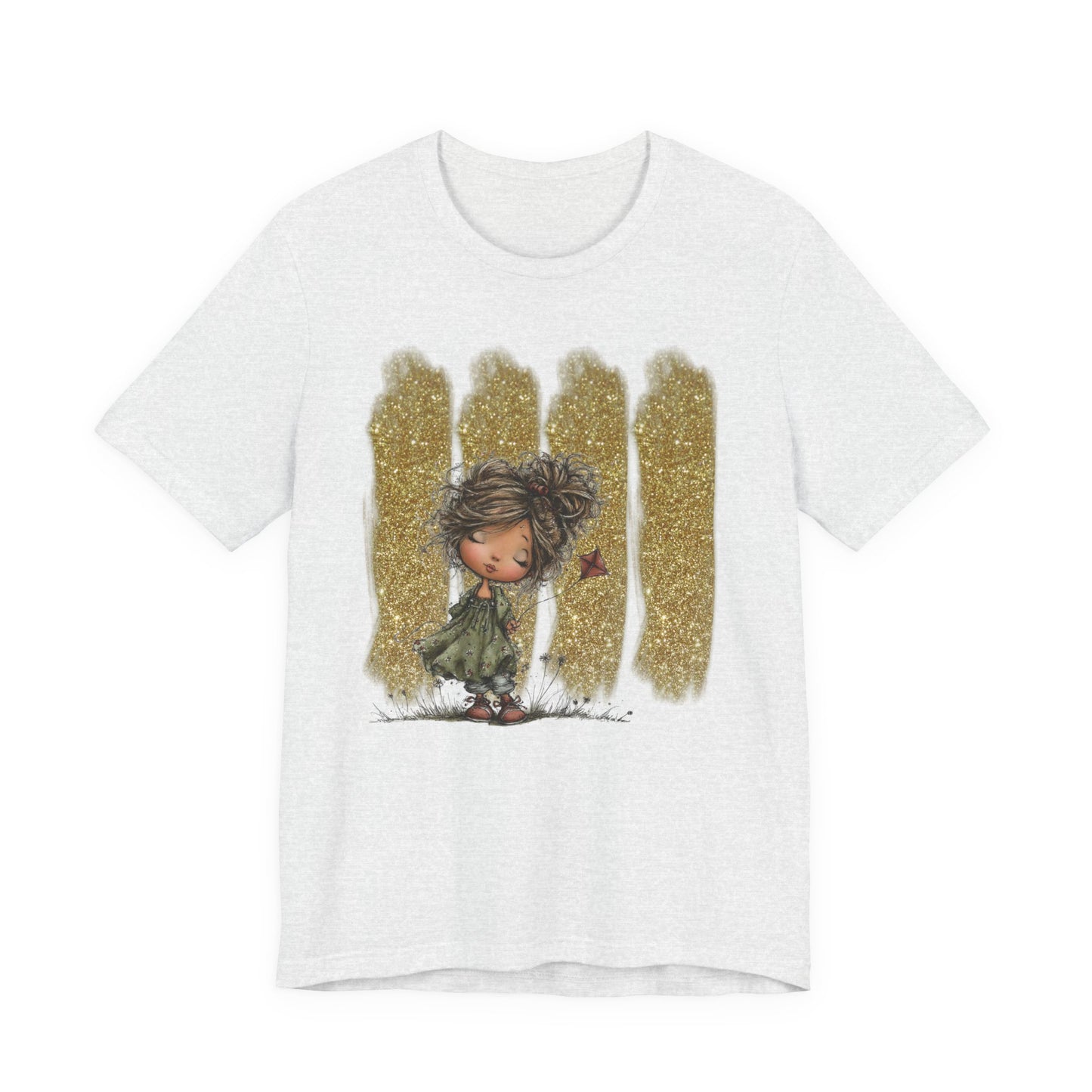 Whimsical Little Girl Illustration Tee