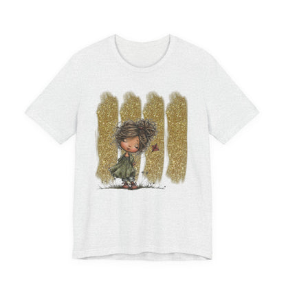 Whimsical Little Girl Illustration Tee