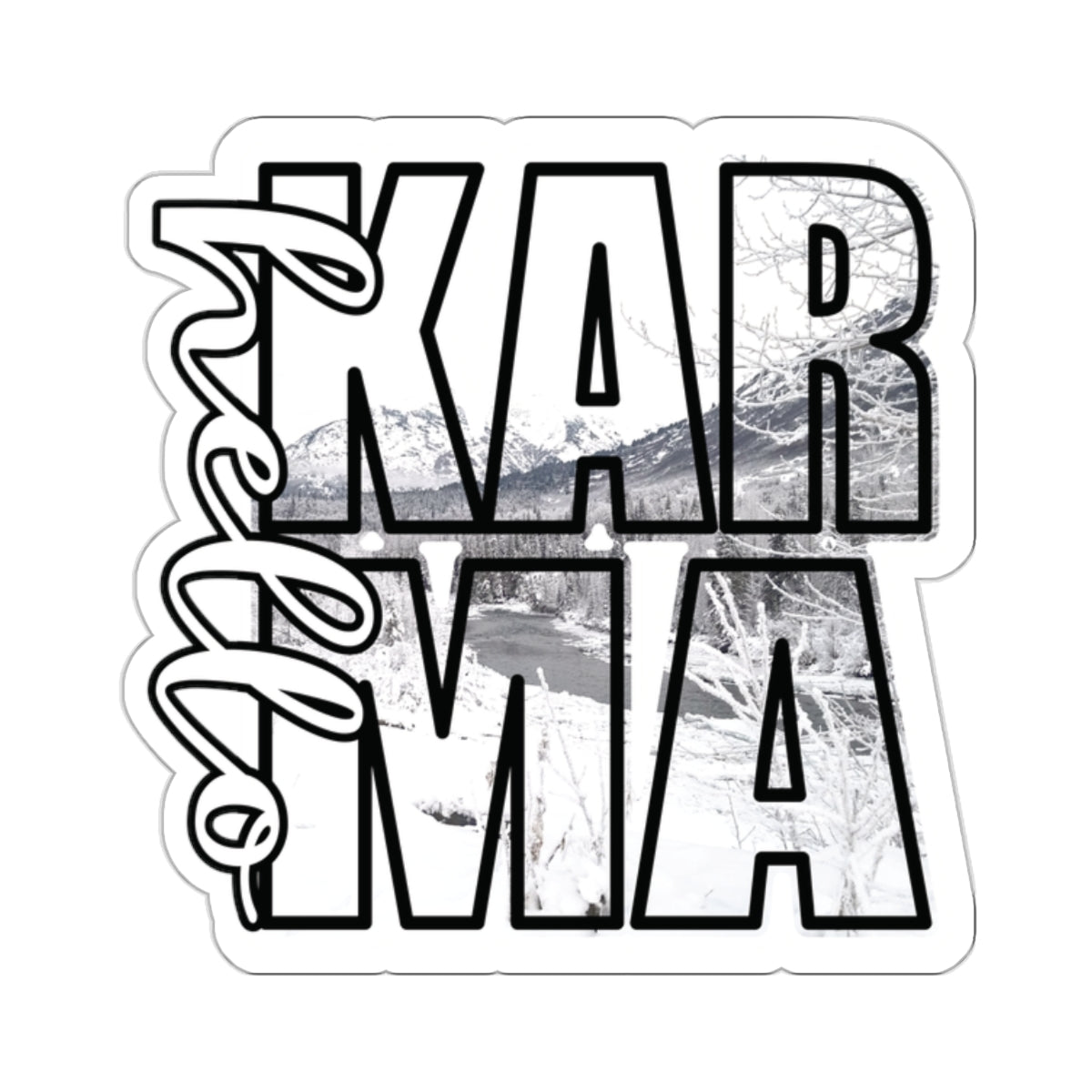 HELLO Karma Winter Kiss-Cut Stickers