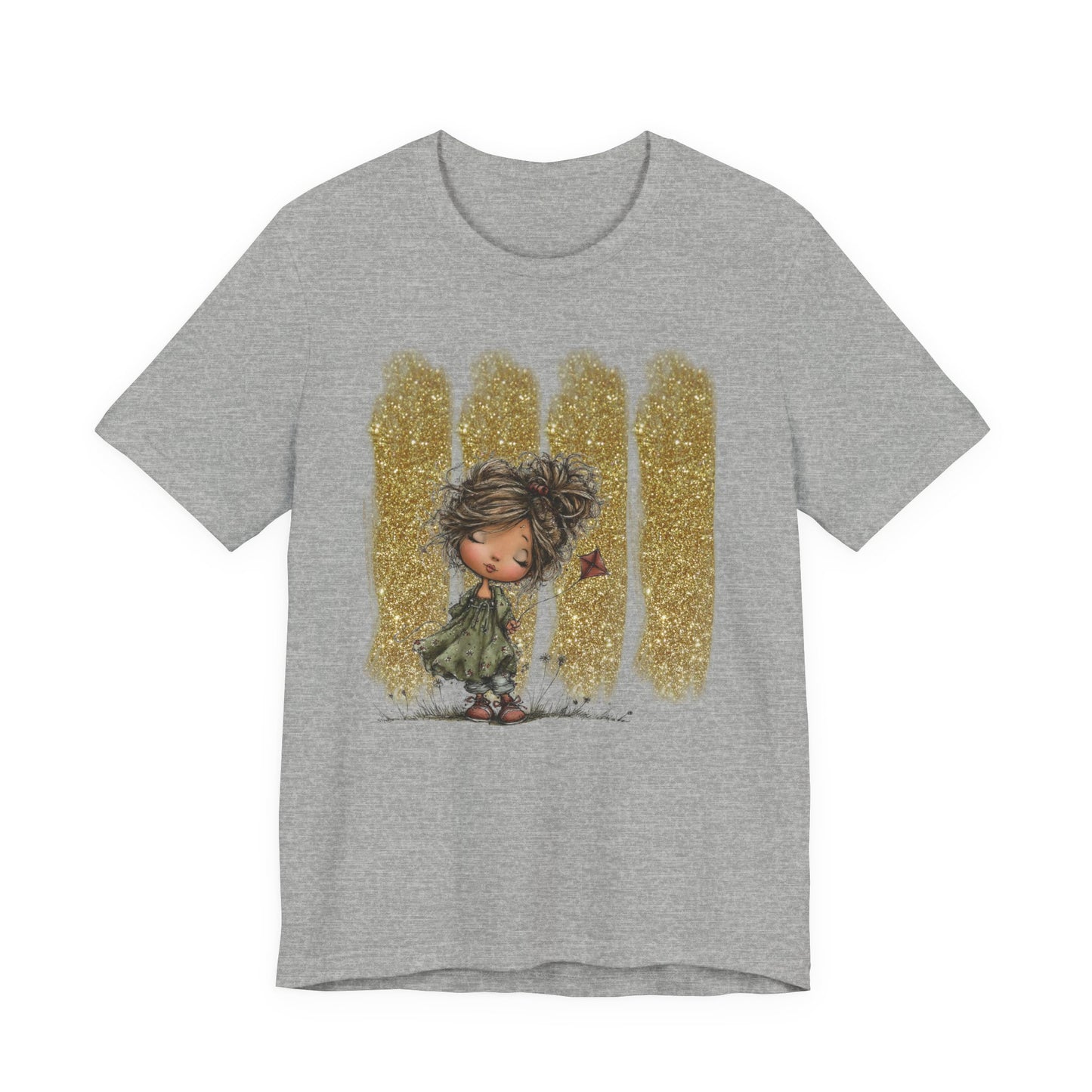 Whimsical Little Girl Illustration Tee