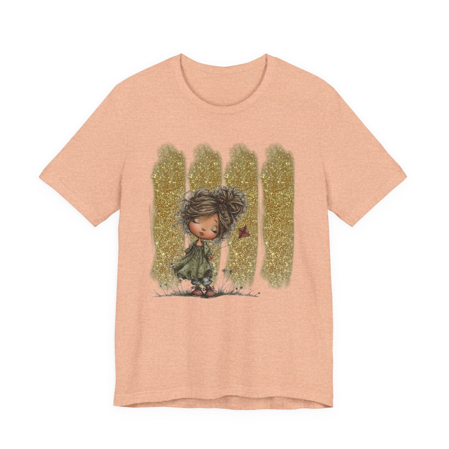 Whimsical Little Girl Illustration Tee