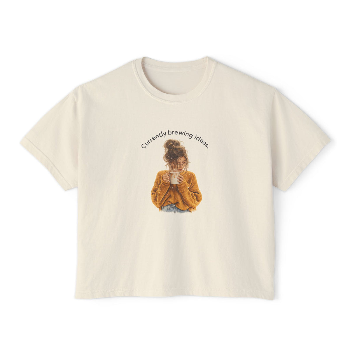 Currently Brewing Jokes Tee | Women's Boxy Tee