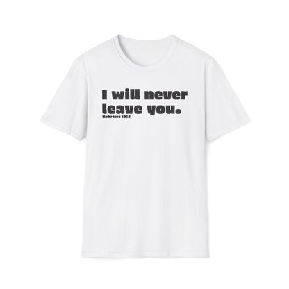 Christian Scripture Unisex Softstyle T-Shirt, Inspirational Bible Verse Tee, Religious Graphic Tee, Comfortable Christian Shirt, Hebrews