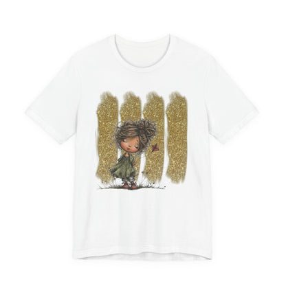 Whimsical Little Girl Illustration Tee