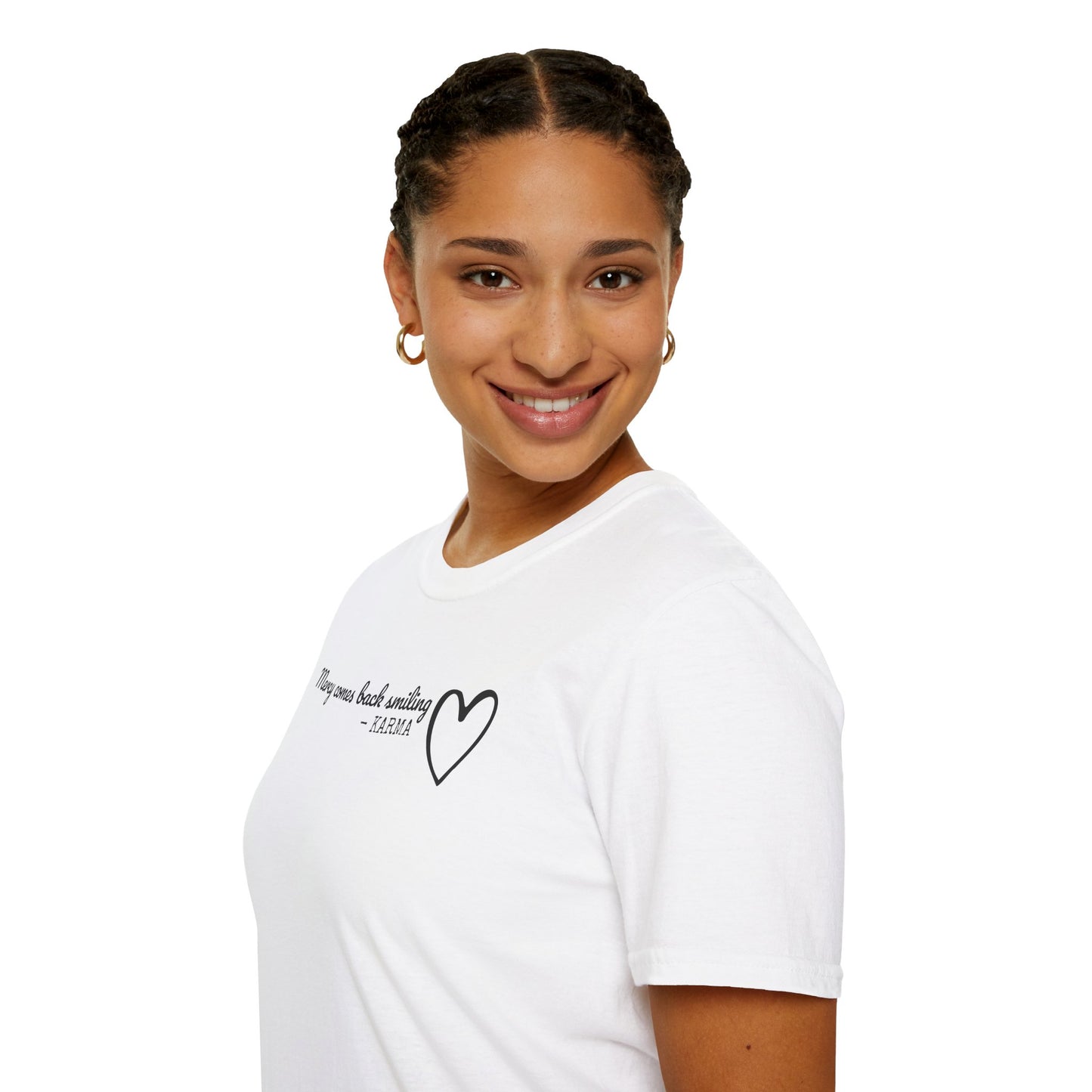 Mercy Comes Back Smiling Karma T-Shirt | Karma Inspirational Tee