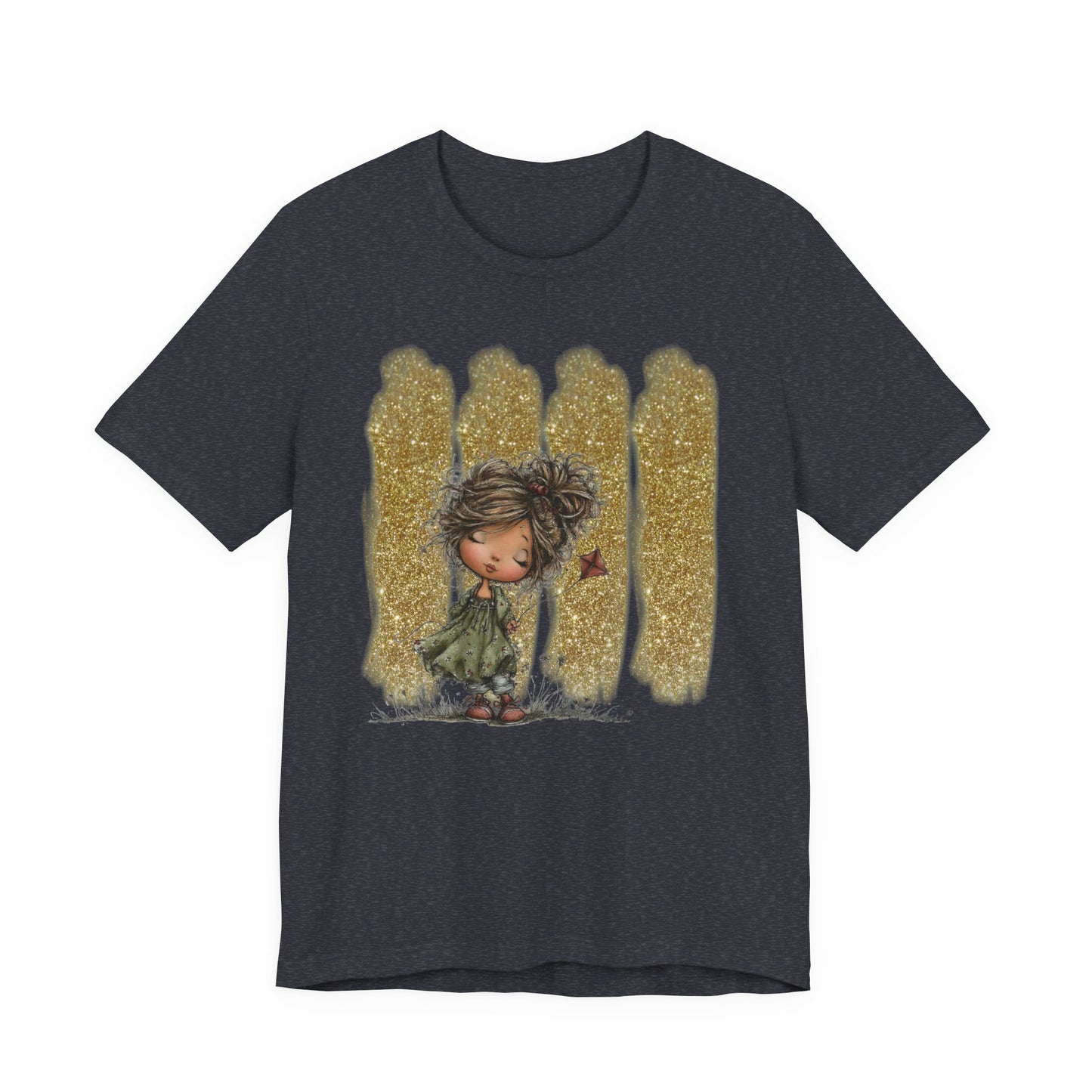 Whimsical Little Girl Illustration Tee