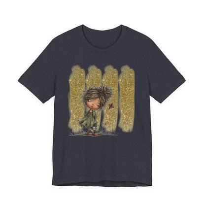 Whimsical Little Girl Illustration Tee