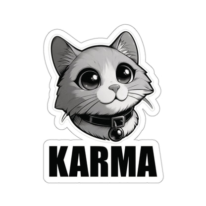 Karma Cat Kiss-Cut Stickers