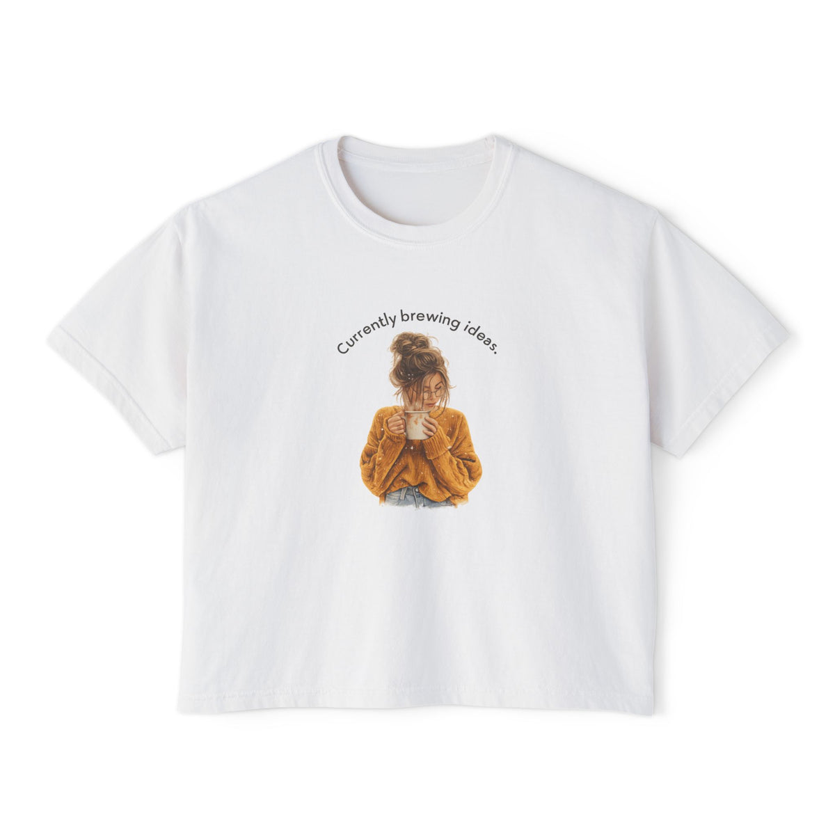Currently Brewing Jokes Tee | Women's Boxy Tee