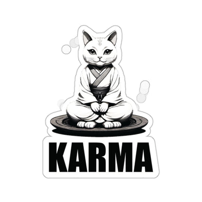 Karma Cat Kiss-Cut Stickers