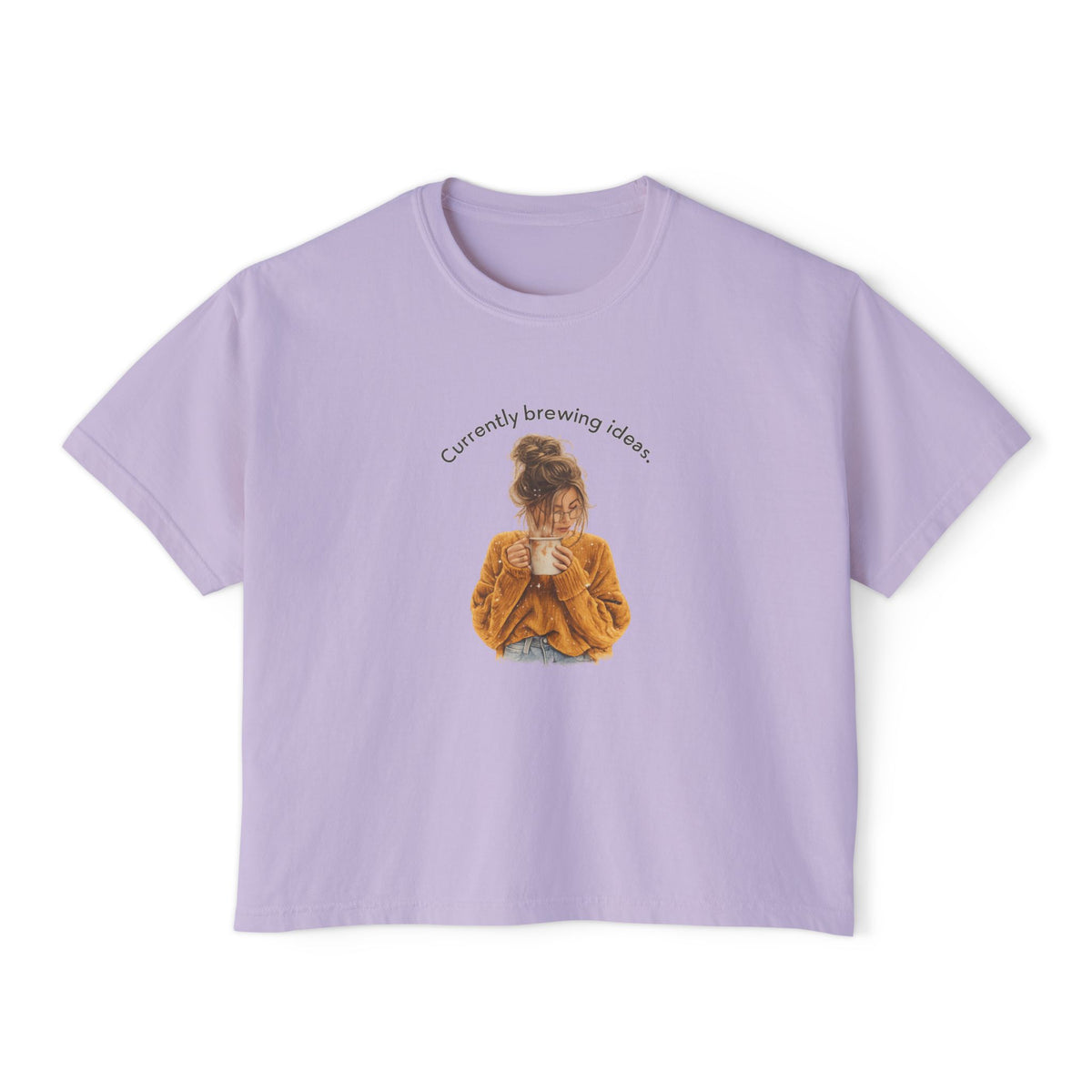 Currently Brewing Jokes Tee | Women's Boxy Tee