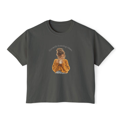 Currently Brewing Jokes Tee | Women's Boxy Tee