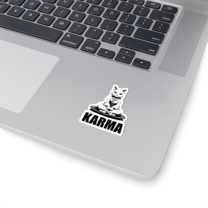 Karma Cat Kiss-Cut Stickers