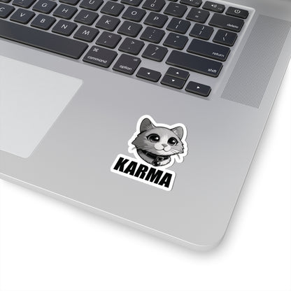 Karma Cat Kiss-Cut Stickers