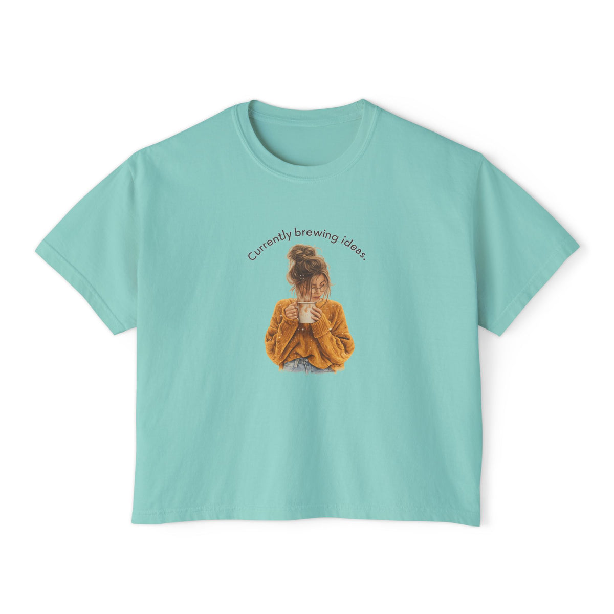 Currently Brewing Jokes Tee | Women's Boxy Tee