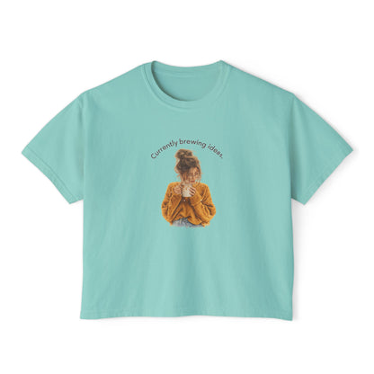Currently Brewing Jokes Tee | Women's Boxy Tee