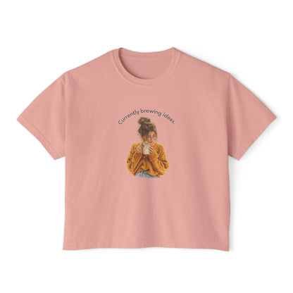 Currently Brewing Jokes Tee | Women's Boxy Tee