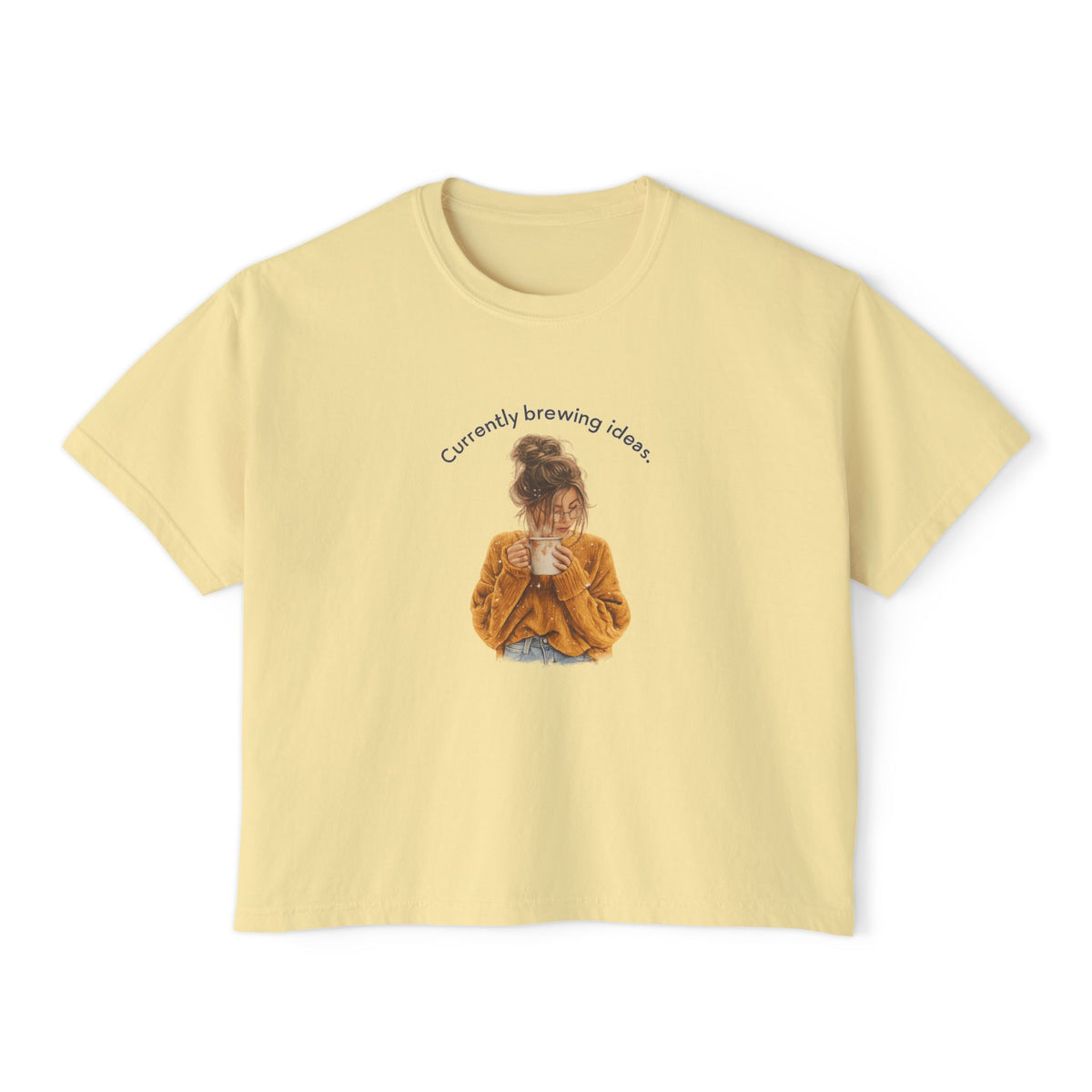 Currently Brewing Jokes Tee | Women's Boxy Tee