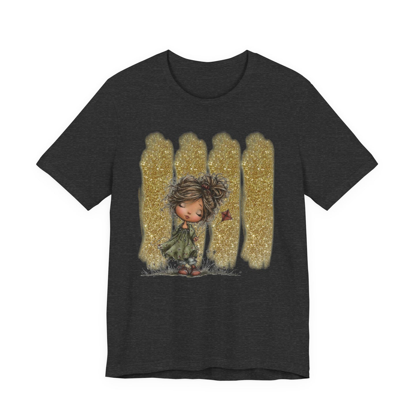 Whimsical Little Girl Illustration Tee