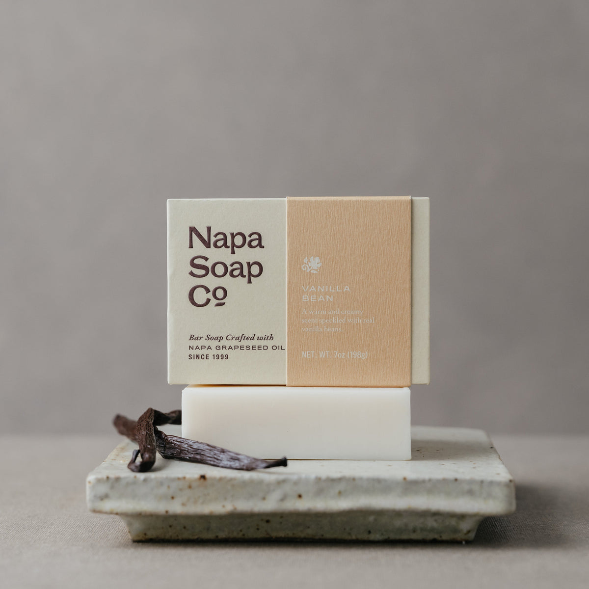 Handmade Soap - Vanilla Bean Cream Bar with Cocoa & Shea Butter