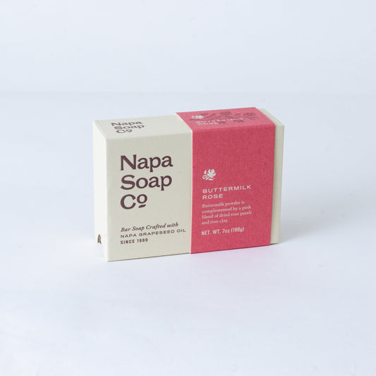 Handmade Soap - Buttermilk Rose Moisturizing Bar with Sunflower Oil, Vitamin E & Rose Clay