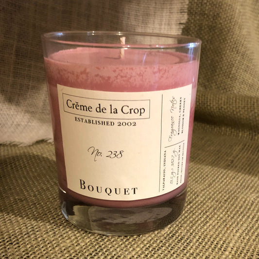 Soy Candle - Bouquet Cherry Magnolia Floral Candle with Honey Notes & Essential Oils