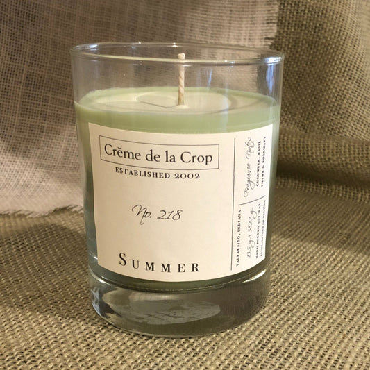 Soy Candle - Fresh Summer Candle with Basil, Thyme, Rosemary & Botanical Herbs